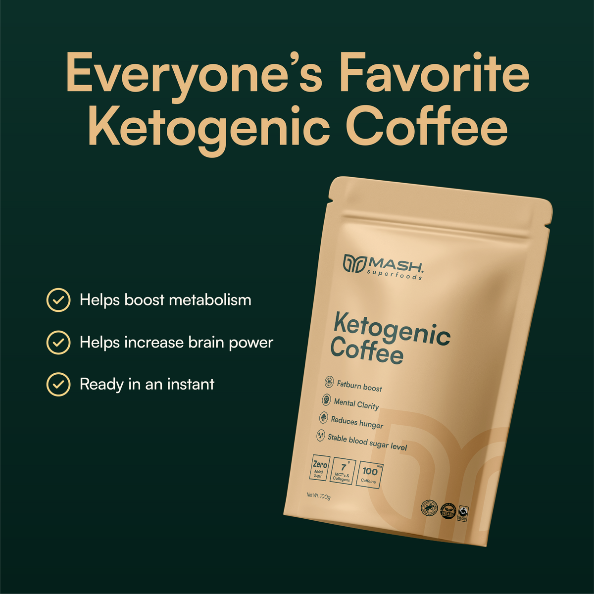 Koop Keto Koffie | Slimme energie en Metabolisme MCT-rijk