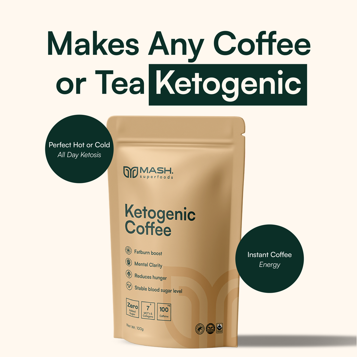 Koop Keto Koffie | Slimme energie en Metabolisme MCT-rijk
