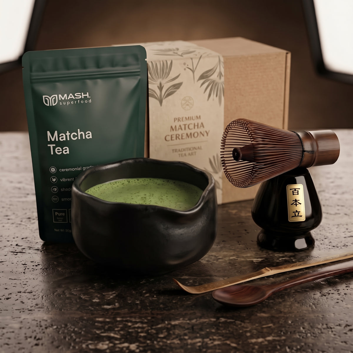MASH® Ceremonial Matcha Set Complete - Midnight