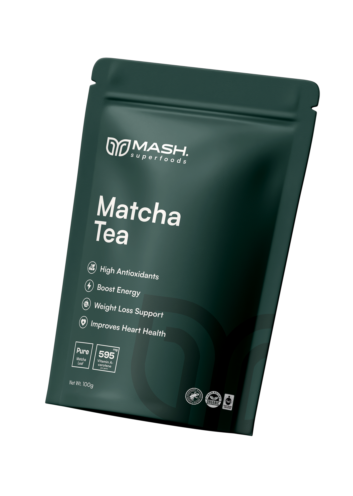 MASH. Pure Organic Matcha Tea | Keto & Vegan Friendly