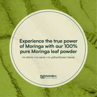 MASH. Poudre de feuilles de moringa premium | Superaliment pur et puissant