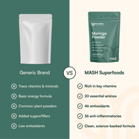 MASH. Poudre de feuilles de moringa premium | Superaliment pur et puissant